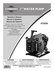 Briggs & Stratton 073000 Manual Del Operario