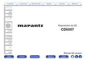 Marantz CD60 Manual Del Usuario