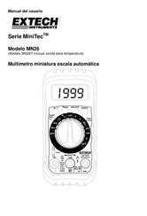 Extech Instruments MiniTec MN26T Manual Del Usuario