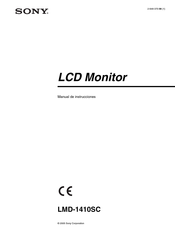 Sony LMD-1410SC Manual De Instrucciones