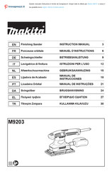 Makita M9203 Manual De Instrucciones