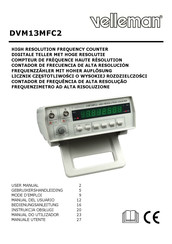 Velleman DVM13MFC2 Manual Del Usuario