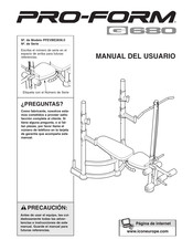 Pro-Form G680 Manual Del Usuario