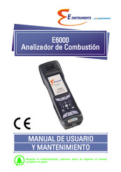 E Instruments E600 Manual De Usuario Y Mantenimiento