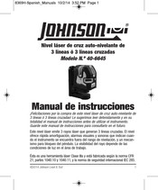 Johnson 40-6645 Manual De Instrucciones