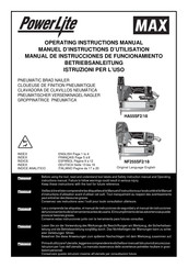 Max PowerLite NF255SF2/18 Manual De Instrucciones De Funcionamiento