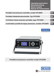 WIKA Mensor CPC2000 Manual De Instrucciones