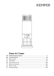 Kemper Clean Air Tower Instrucciones De Uso