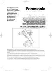 Panasonic EY7442 Manual De Instrucciones