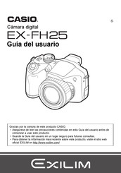 Casio Exilim EX-FH25 Guia Del Usuario