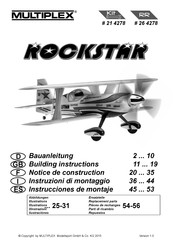 Multiplex ROCKSTAR 21 4278 Instrucciones De Montaje
