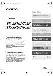 Onkyo TX-SR702E Manual De Instrucciones