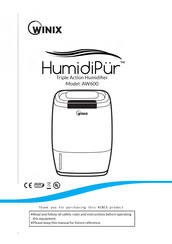 Winix HumidiPur AW600 Manual De Usuario