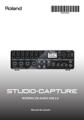 Roland STUDIO-CAPTURE Manual De Usuario