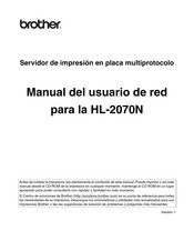 Brother HL-2070N Manual Del Usuario