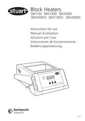 Barloworld Scientific Stuart SBH130D Instrucciones De Funcionamiento