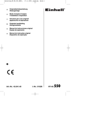 EINHELL RT-VE 550 Manual De Instrucciones