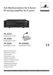 Monacor PA-6600 Manual De Instrucciones