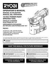 Ryobi P631K1 Manual Del Operador