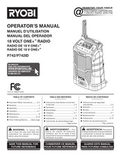 Ryobi ONE+ P742 Manual Del Operador