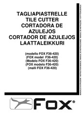 Fox F36-420 Manual De Instrucciones