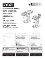 Ryobi P882 Manual Del Operador