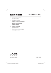 EINHELL GE-CM 36/47 S HW Li Manual De Instrucciones