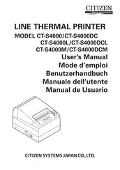 Citizen CT-S4000DCM Manual De Usuario