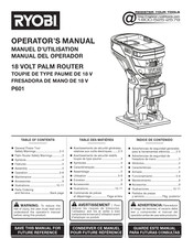 Ryobi P601 Manual Del Operador