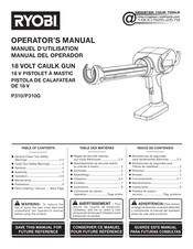 Ryobi P310 Manual Del Operador