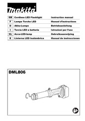 Makita DML806 Manual De Instrucciones