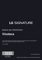 LG SIGNATURE Vinoteca LSR200W Manual Del Propietário