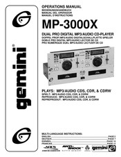 Gemini MP-3000X Manual Del Operador