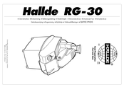 Hallde RG-30 Instrucciones De Uso