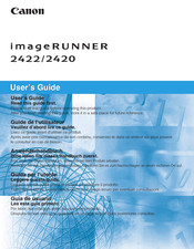 Canon imageRUNNER 2420 Manual De Instrucciones