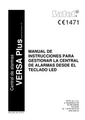 Satel VERSA Plus Manual De Instrucciones