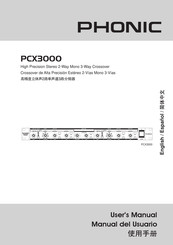 Phonic PCX3000 Manual Del Usuario