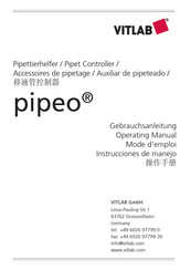 VITLAB pipeo Instrucciones De Manejo