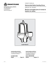 CountyLine CLW750-01 Manual Del Usuario