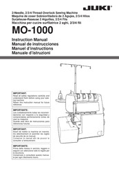 JUKI MO-1000 Manual De Instrucciones