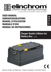 Elinchrom Ranger Lithium Ion Battery Box Manual De Instrucciones