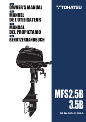 TOHATSU MFS3.5B Manual Del Propietário