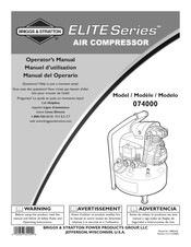 Briggs & Stratton 074000 Manual Del Operario