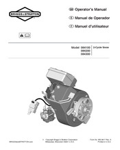 Briggs & Stratton 084300 Manual De Operador