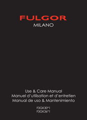 Fulgor Milano F3GK301 Serie Manual De Uso