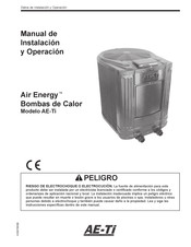 Jandy Air Energy AE-Ti AE400Ti Manual De Instalación Y Operación