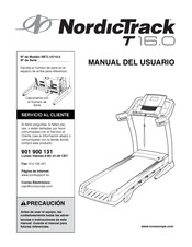 NordicTrack T16.0 Manual Del Usuario