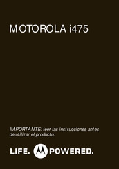 Motorola i475 Manual Del Usuario