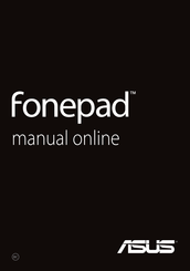 Asus fonepad Manual Del Usuario