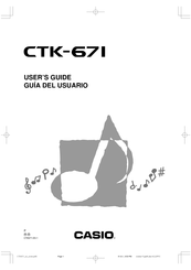 Casio CTK-671 Guia Del Usuario